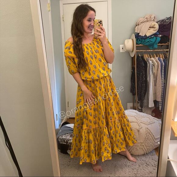 RHODE Yellow Frida Maxi Dress XS - Picture 10 of 16